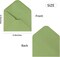 100 Pack 4x6 Envelopes, Contour Flap A4 Sage Green Envelopes for Invitation, ideal for Weddings, Baby shower, RSVP Card, Colorful Envelopes for Personalize Gift Cards, Birthday Party 4.5 x 6.4 Inches